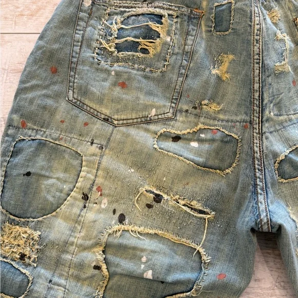 Magnolia Pearl Blue Denim with Pink Button, Never Worn, OSFA - Picture 4 of 6